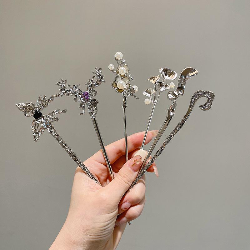 Korean Retro High-End Metal Hairpin - New Ancient Style