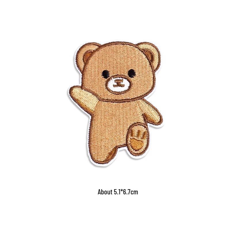 Самоклеящаяся вышитая заплатка для пуховика для стирки, без следов для ремонта одежды