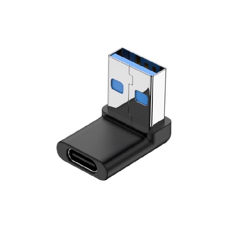 Угловой USB C Female на USB 3.0 Male Адаптер 90 градусов для Зарядного Устройства Ноутбука