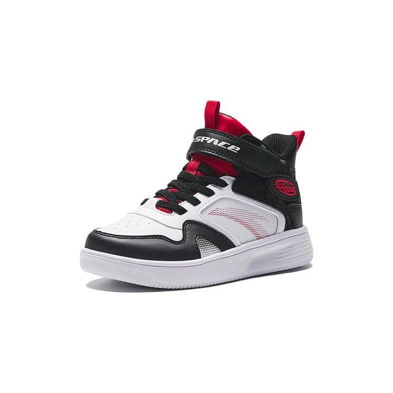 Anta Comfortable Versatile Non-Slip Mid-Top Kids Skate Shoes Kids Sneakers Black White Red A312339982-3