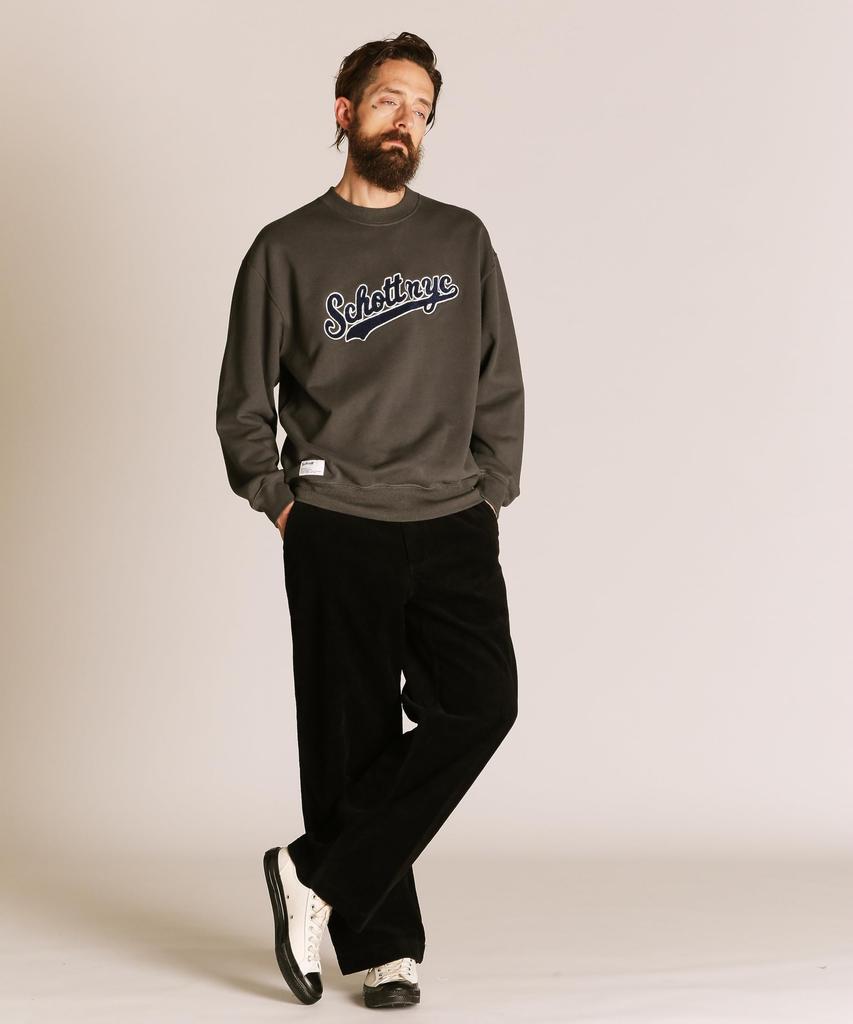 Свитшот Schott SCRIPT CREW Мужской XL 410 Угольный 782-5232003