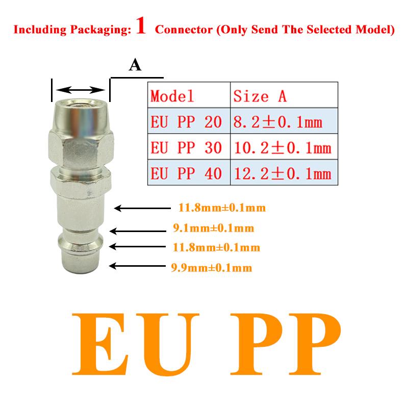 EU Air Hose Fittings Coupling Compressor Accessories Quick Release Fitting European standard Pneumatic Connector Rapidities