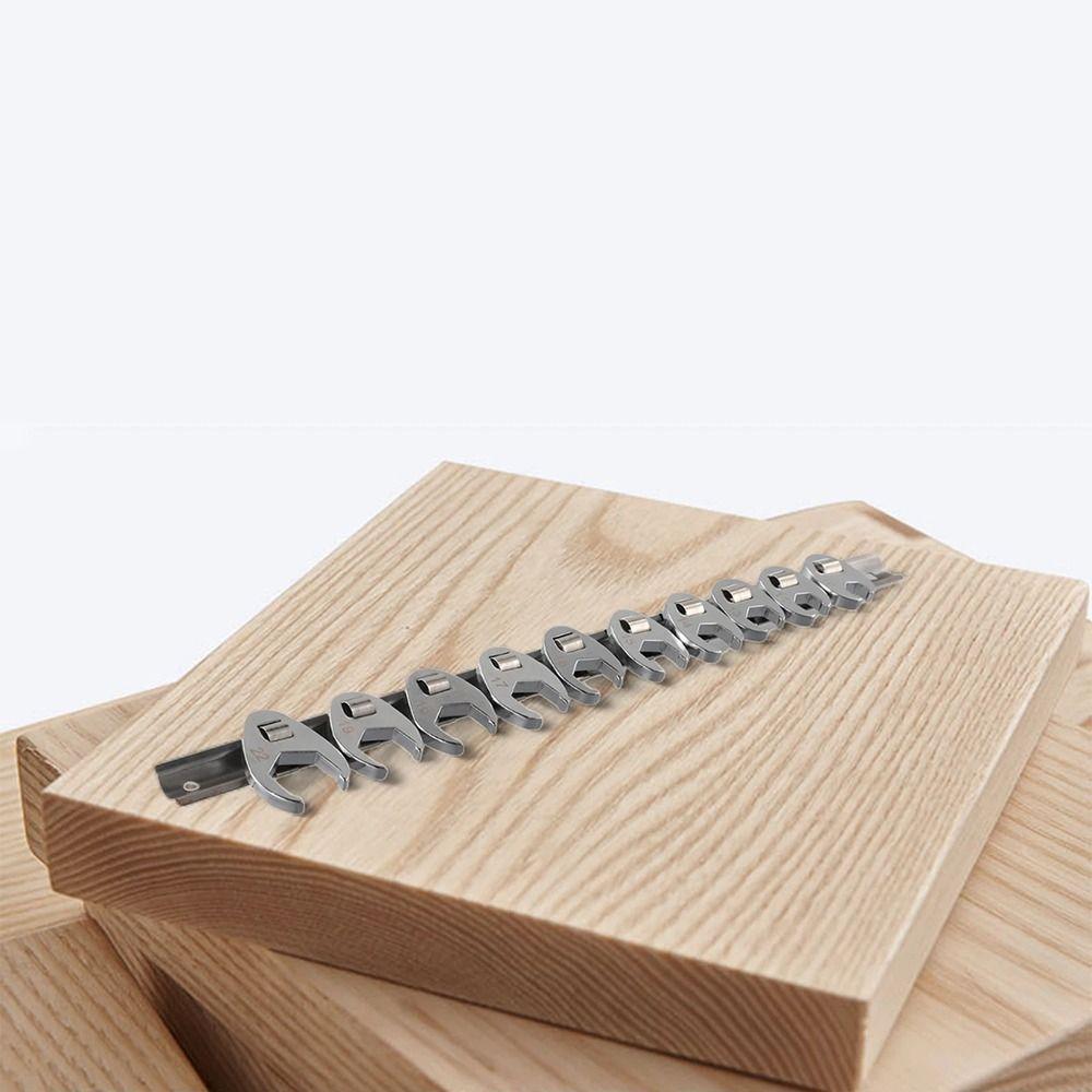 10Pcs/Set 10-22mm Crowfoot Wrenches 3/8Inch Drive Horn Wrench Head  For Torque Wrench Keys Set