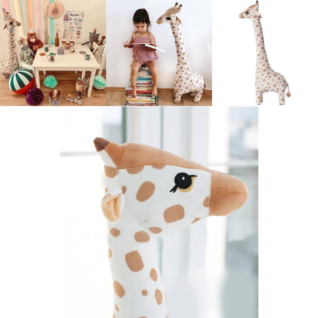 Мягкая хлопковая подушка для сна в виде чучела жирафа для детского комфорта