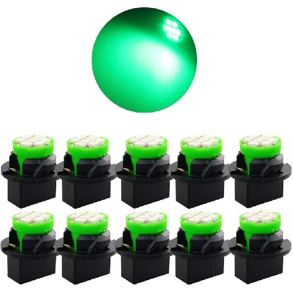 T10 194 168 Dash trument White LED Light Bulbs Bright Panel Gauge Cluster Dashboard LED Light Bulbs 10Pcs/Set (White)