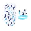 0-12 Months Newborn Swaddle Cartoon Printed Cotton Baby Blanket Hat Set Adjustable Infant Sleeping Swaddle Wraps All Seasons
