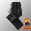 Men's Trendy Thickened Fleece-Lined Casual Work Pants, Plus Size Available