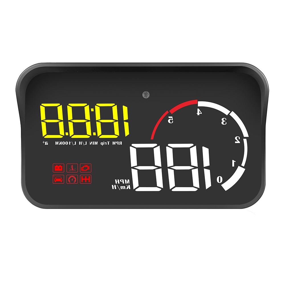 Автомобильный HUD-дисплей M10 A100 Проектор на лобовое стекло Универсальный OBD2 Предупреждение о превышении скорости Автомобильный стиль Интеллектуальная система сигнализации