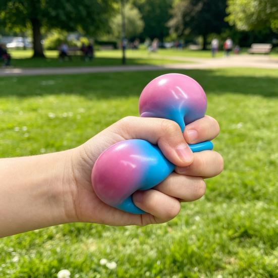 Игрушка-мячик из муки для снятия стресса, меняющая цвет радуги, антистрессовый мячик, фиджет-игрушка, игрушка для домашнего офиса на стол, гаджет для снятия напряжения