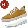 Men's Suede Casual Elevator Shoes 6cm Hidden Heel Height Increasing Sprots Breathable Comfortable Leather Lift Sneakers for Men