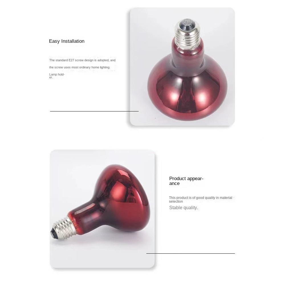 1pc 100W Infrared Heating Therapy Lamp Bulb R95 Infrared Light Bulb Physiotherapy Bulb Body Care