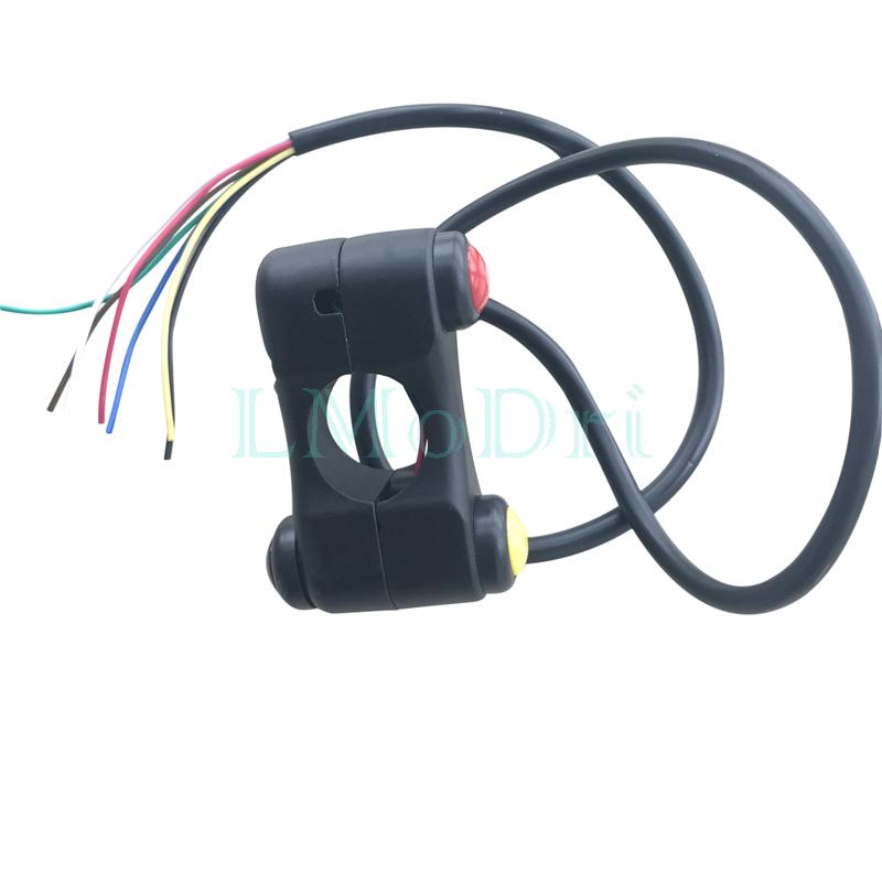 LMoDri 3 кнопки, универсальные переключатели для мотоциклов, 7/8 "22 мм, руль, переключатели фар для мотоцикла, кнопка противотуманной фары, звуковой сигнал