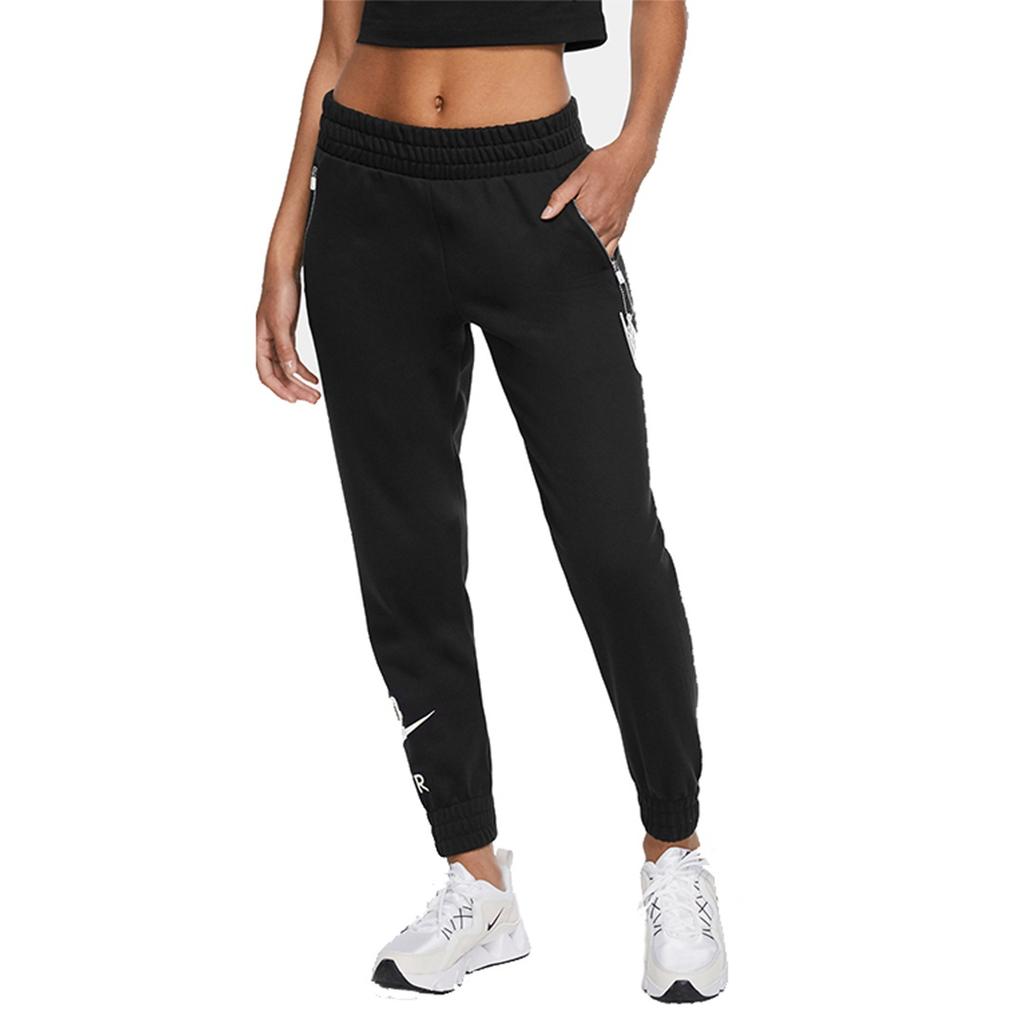 Nike Knitted Sweatpants Women's Black Moderate Straight Fit Pants CU5511-010