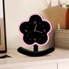 Non-slip Small Flower Pendulum Clock Ornament Tabletop Statue Clock Wood Desk Clock  Bedside