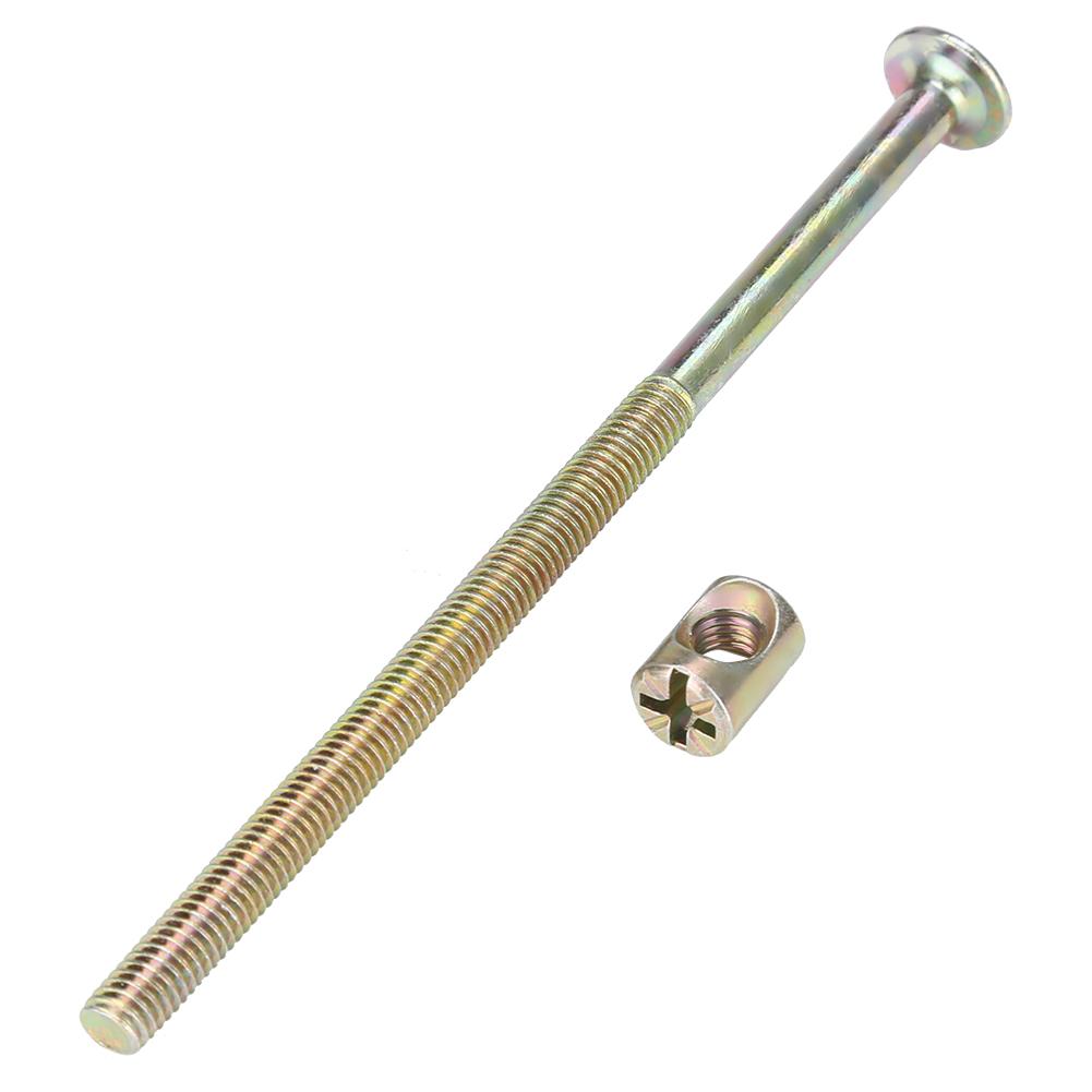 10 шт. болтов для мебели M6 из углеродистой стали 120 мм с 6-миллиметровыми гайками-соединителями
