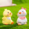 Аниме Фигурка Маленькая Желтая Утка Модель Украшения Милые Украшения Для Машины Аксессуары Творческие Милые Мини Украшения Подарки