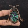 Ruby Fuchsite Pendant Copper Wire Wrapped Pendant Handmade Copper Jewelry Original Gemstone Pendant Wire Wrap Ruby Fuchsite Jewelry For Gift