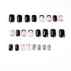 24 Pieces Short False Nails Press-on Nails Glitter Manicure Nail Patches 10ml