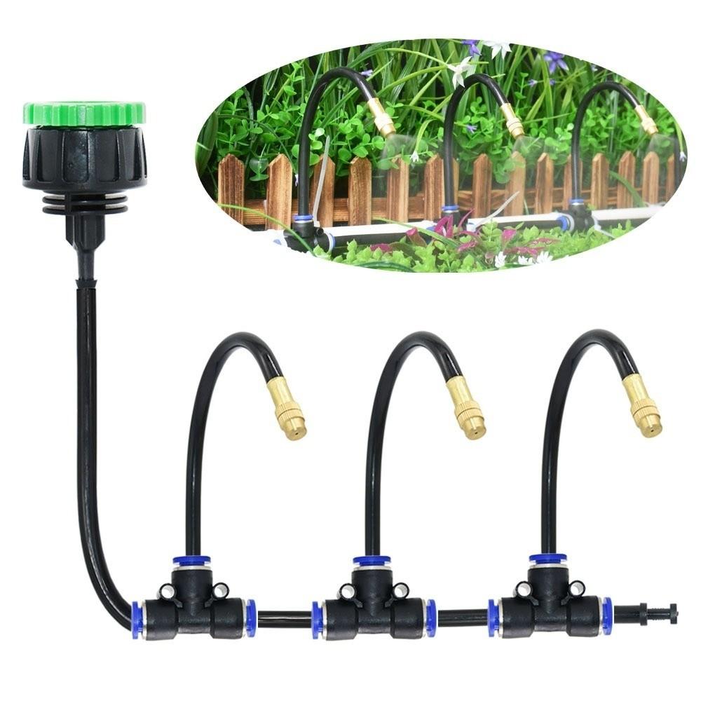 5Pcs Adjustable Irrigation Sprinkler Kit Quick Connect Misting Cooling System Greenhouse