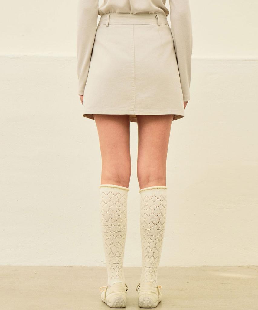 Slow Lolly Daily Short Denim Skirt_3 Colors
