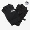 The North Face Светящиеся наполовину перчатки Черные Nj3fr01a