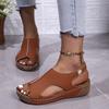 New Women's Wedge Heel Sandals Fish Mouth Design Thick Soled