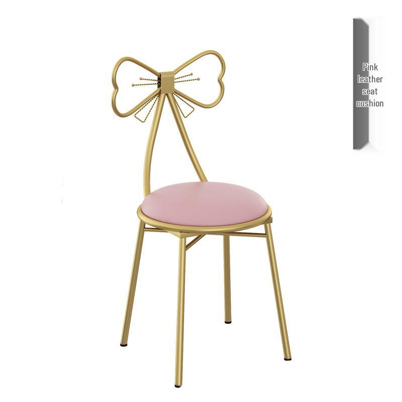 Принцесса Бабочка Стул для Макияжа со Съемной Спинкой - Идеально подходит для Маленьких Спален в Квартирах и Туалетных Зон