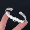 Womens day Deal Dendrite Tiger Gemstone Wife Bangle Bracelet 925 Sterling Silver