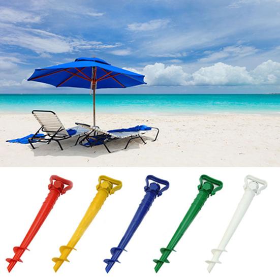 Beach Garden Patio Sun Umbrella Holder Parasol Ground Earth Anchor Spike Stand
