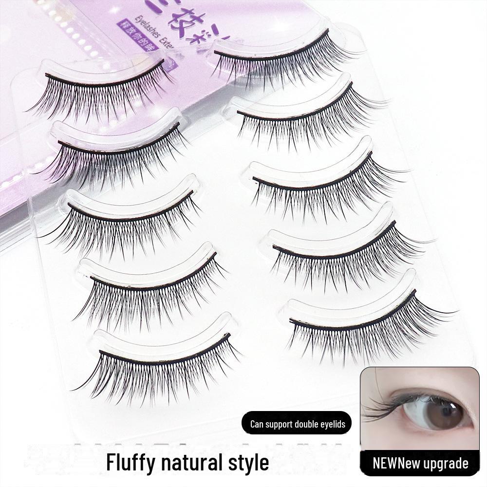 Sanzhicai M52 Fox Series Black Stalk Upper Eyelashes for Men's Ancient Style and Shota Cosplay