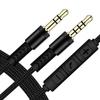 Volume control Gold-plated Plug With Mic Speaker Line Audio Cable Car Aux Cord Aux Cable Audio Wire