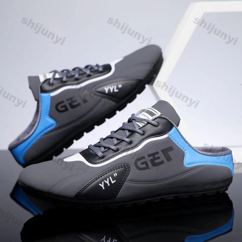 Модные мужские полутапочки без застежек, мужские повседневные туфли для сёрфинга, дышащие кроссовки на платформе, удобные уличные тапочки без застежек Zapatos Hombre