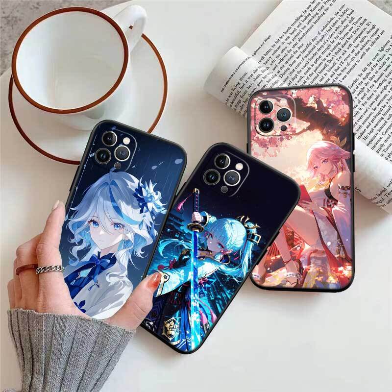 Чехол Genshin Impact для Samsung Note 20 10 S25 Plus Ultra Lite FE M20 M21 M30 M31 M51 A11 A26 A51 A52 A53 A56 A70 A71 A72 A73