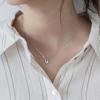 Серебряный кулон-ожерелье S925 Геометрический для женщин - Стильная, Высококачественная цепочка на ключицу