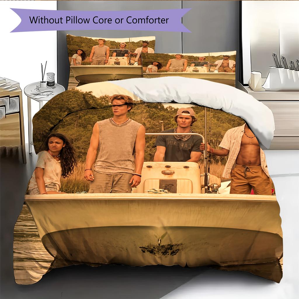 The Bund Mysteries Pattern Bedding Home Decoration Birthday Gift (1 * duvet cover + 2 * pillowcase, without core)