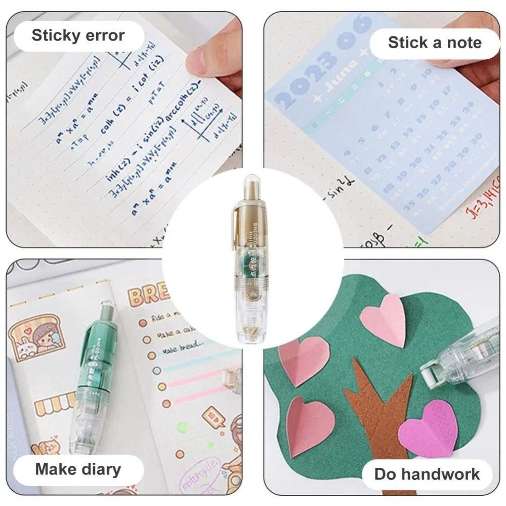 Press-type Dispensing Glue Eraserable Double-Sided Glue Portable School Supplies Students