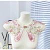 National Style Hanfu Colorful Embroidery Fake Collar Horse Dress Cheongsam Neckline Decorative Collar Flower
