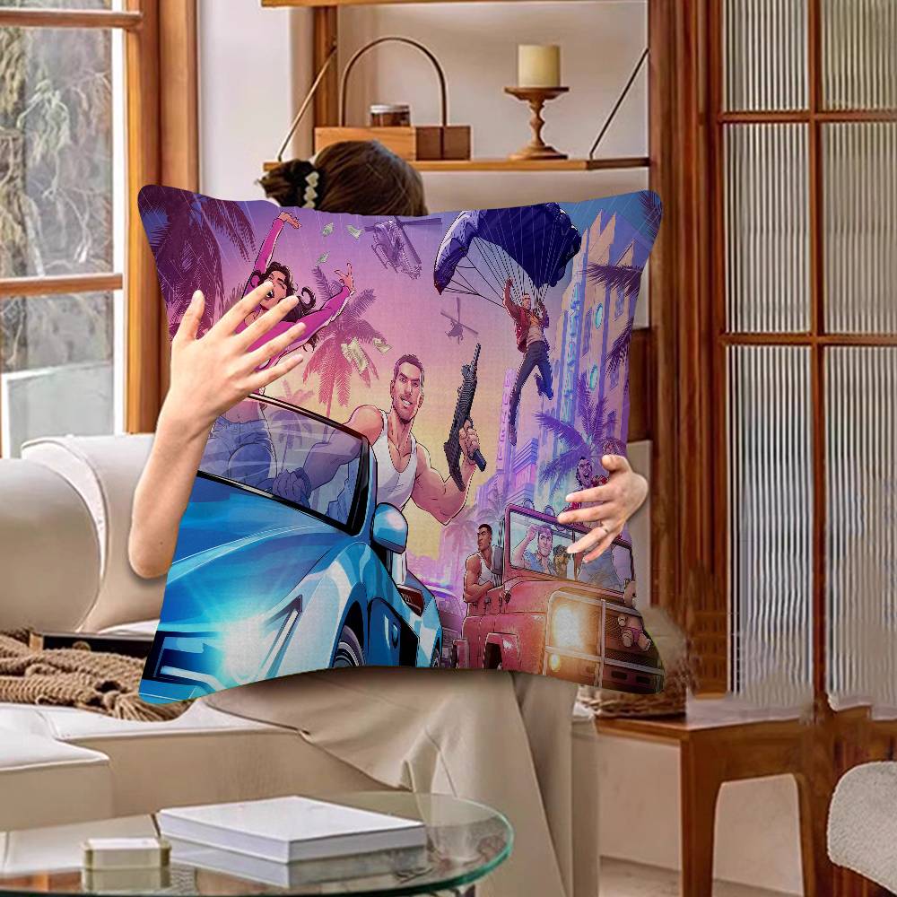 GTA 5 Наволочка Мультяшный Подарок Чехол на Подушку Спальня Дом Диван Стул Сиденье Декор Наволочка