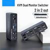 KVM-переключатель на 2 монитора 8K HDMI 2.1 с USB 3.0 хабом