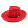 Jazz Top Men'S And Women'S Hemmed Cowboy Hat, Woolen Warm Jazz Hat