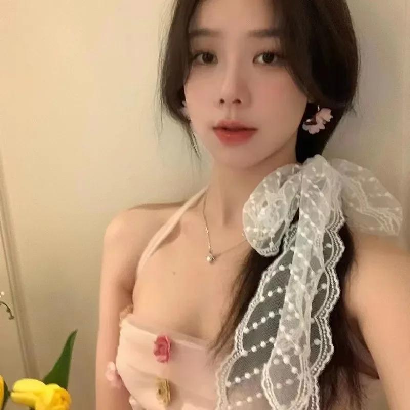 Винтажный белый кружевной платок для волос, летняя милая повязка на голову с бантом, элегантные ленточные шарфы для женщин, повязки для волос, длинный узкий шейный платок 130 см