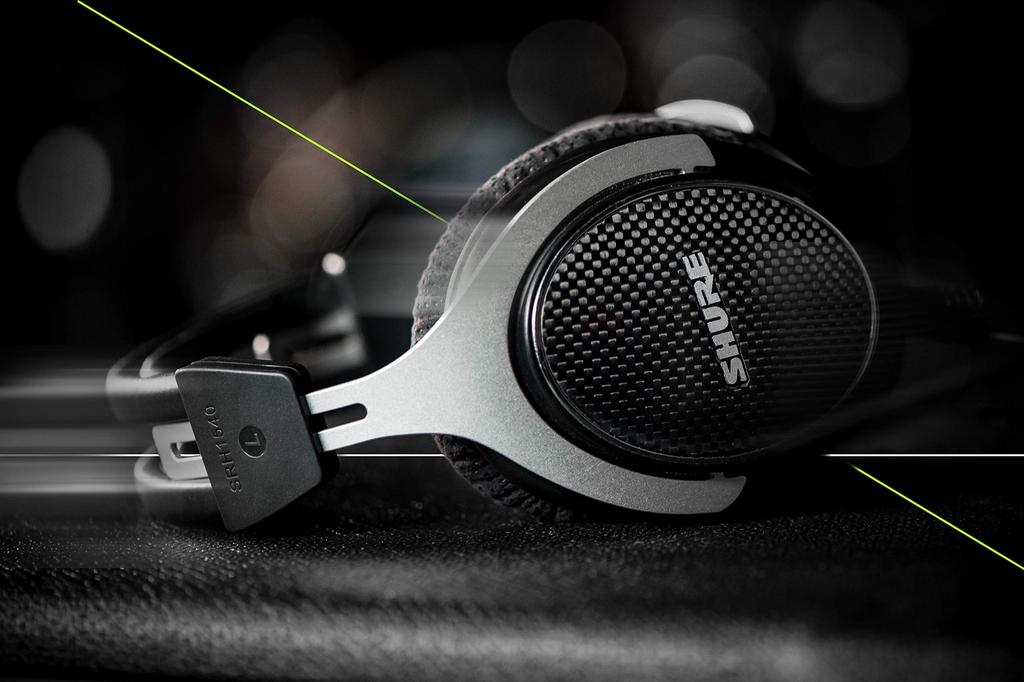 SHURE Premium Studio Headphones Black Sealed Wired Cable Detachable Music Production Monitoring Monitor Studio Professional Specification Sound