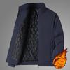 Plus Size 8xl Jacket for MenThick Stand Collar Solid Winter Jacket Men Waterproof Warm Business Casual Men Coats
