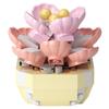 Potted Building Block Succulent Simulation Cactus Sunflower Micro Particle Building Block Toy Desktop Decoration Birthday Toy