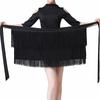 Women's Latin Dance Costume Apron Tassel Skirt with Hip Scarf for Practice & Performance