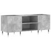 VidaXL Record Cabinet Concrete Grey 121x38x48 Cm Engineered Wood 831672