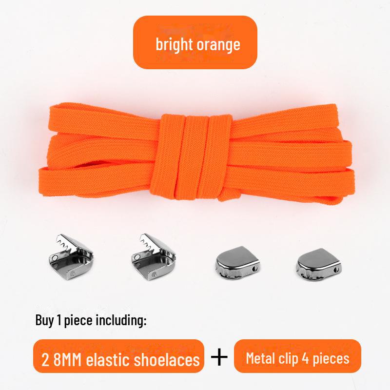 Черно-белые эластичные шнурки без завязывания для взрослых и детей — идеально подходят для спортивной обуви