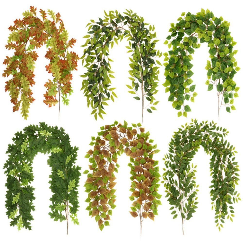 DIY Artificial Leaves Vine Artificial Foliage Artificial Wisteria Vine Garland Garden Decoration