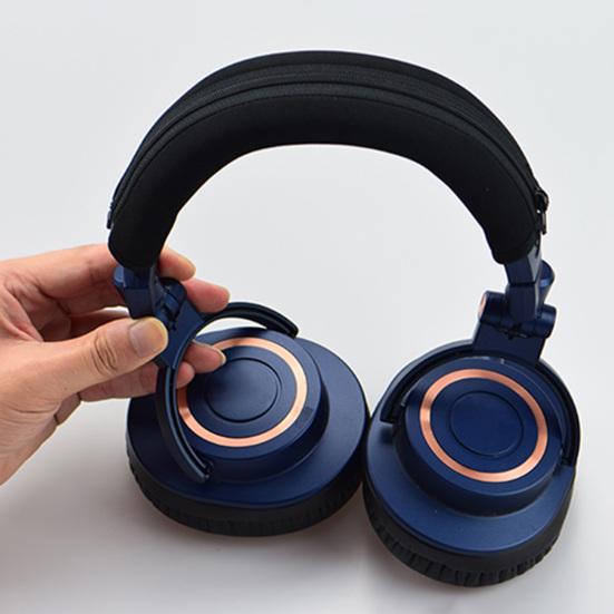 Head Beam Cover Soft Replacement Faux Leather Headphones Headband Protective Case for Audio Technica ATH-M50X M30X M40X