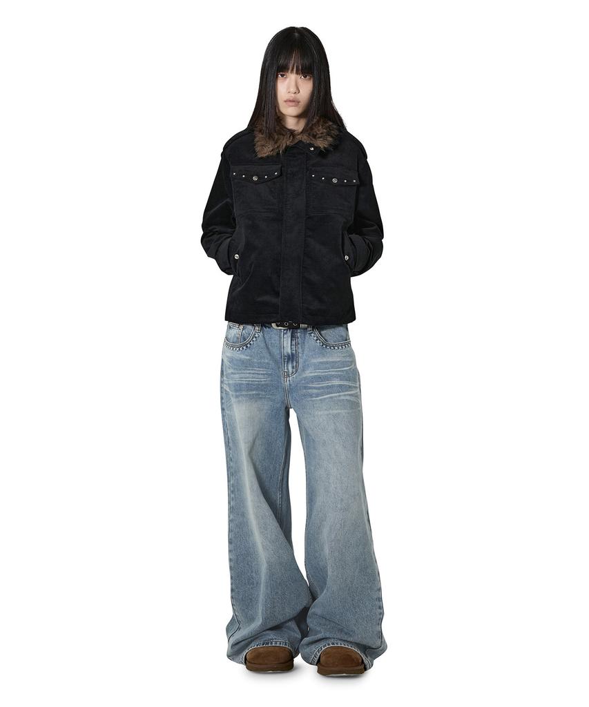 OPENYARD(OY) Epaulette Field Jacket - Black